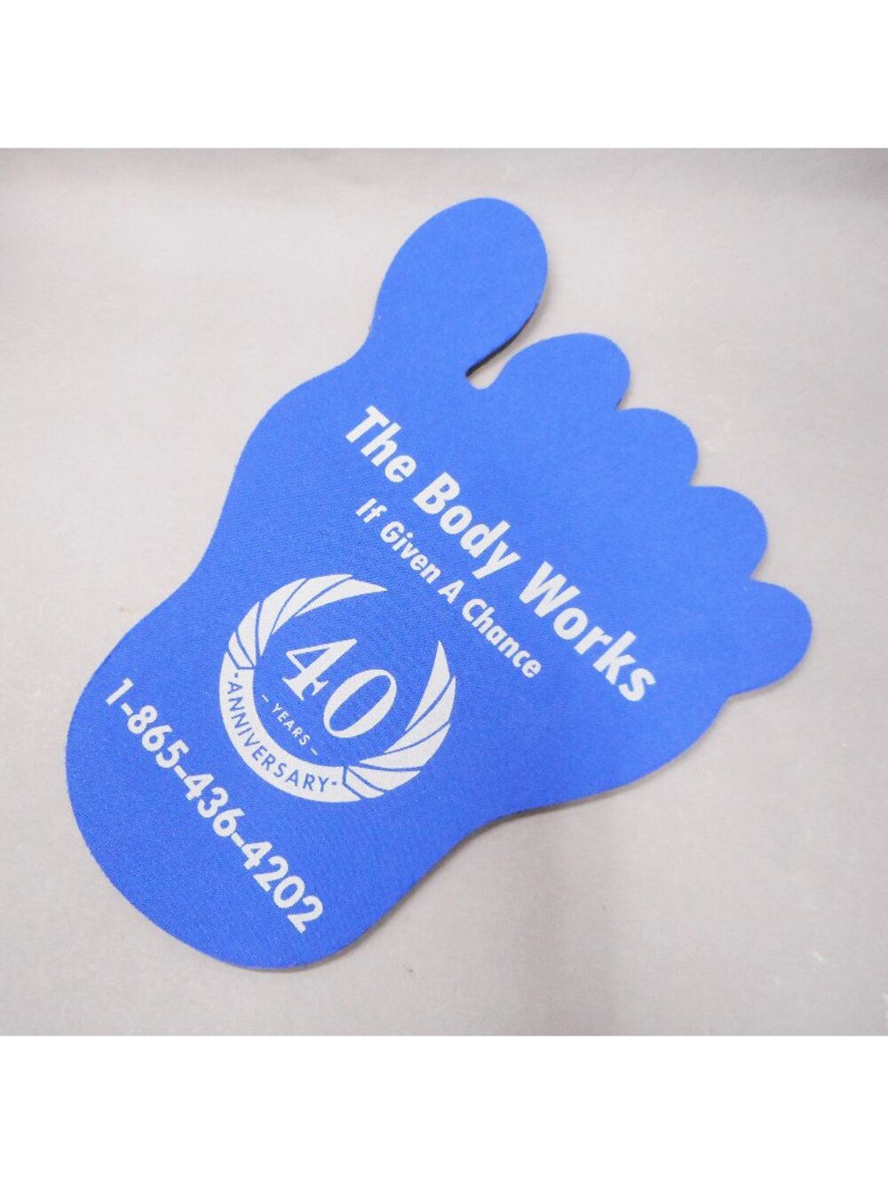 Mouse Pad Foot Shaped - Blue - NWOT - Promotional